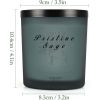 Sage Candle for Home Scented, Soy Wax Sage Candles Ideal Gifts for Women Birthday, Valentines Days, Christmas, 11.3oz