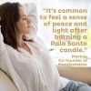 Manifestation Candles Purification and Chakra Healing - Natural Soy Wax Tin Candle With Palo Santo, Woody & Earthy Scented